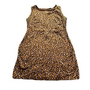 Old Navy Leopard Print Mini Dress Women's Large Sleeveless Scoop Neck